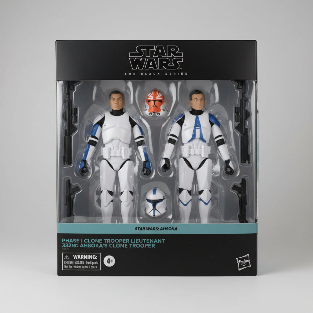 Star Wars Black Series Phase I Clone Trooper Lieutenant & 332nd Ahsoka's Clone Trooper 2-Pack — Target Exclusive