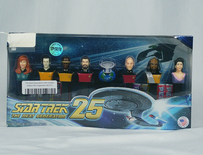 Star Trek TNG — 25th Anniversary Limited Edition PEZ Collector Set (Sealed)