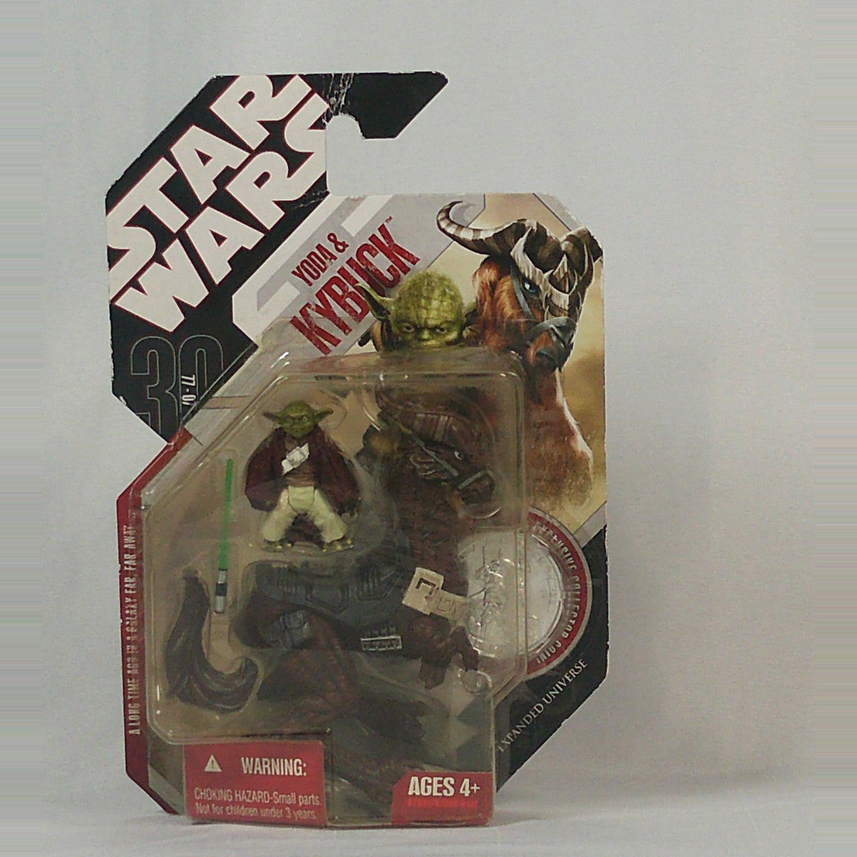 Yoda & Kybuck, 30th Anniversary Expanded Universe, sealed on card with coin