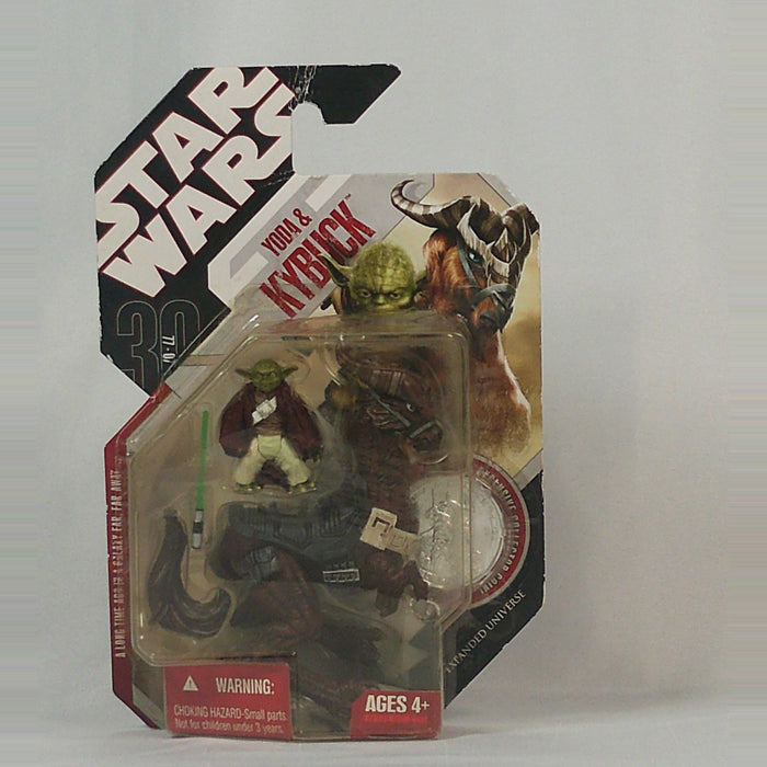 Star Wars — Yoda &amp; Kybuck, 30th Anniversary Expanded Universe with Coin (MOC)