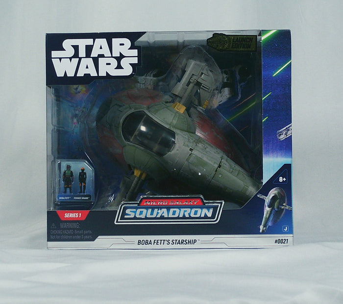Star Wars Micro Galaxy Squadron Boba Fett's Starship — Launch Edition Series 1 #0021 — Sealed