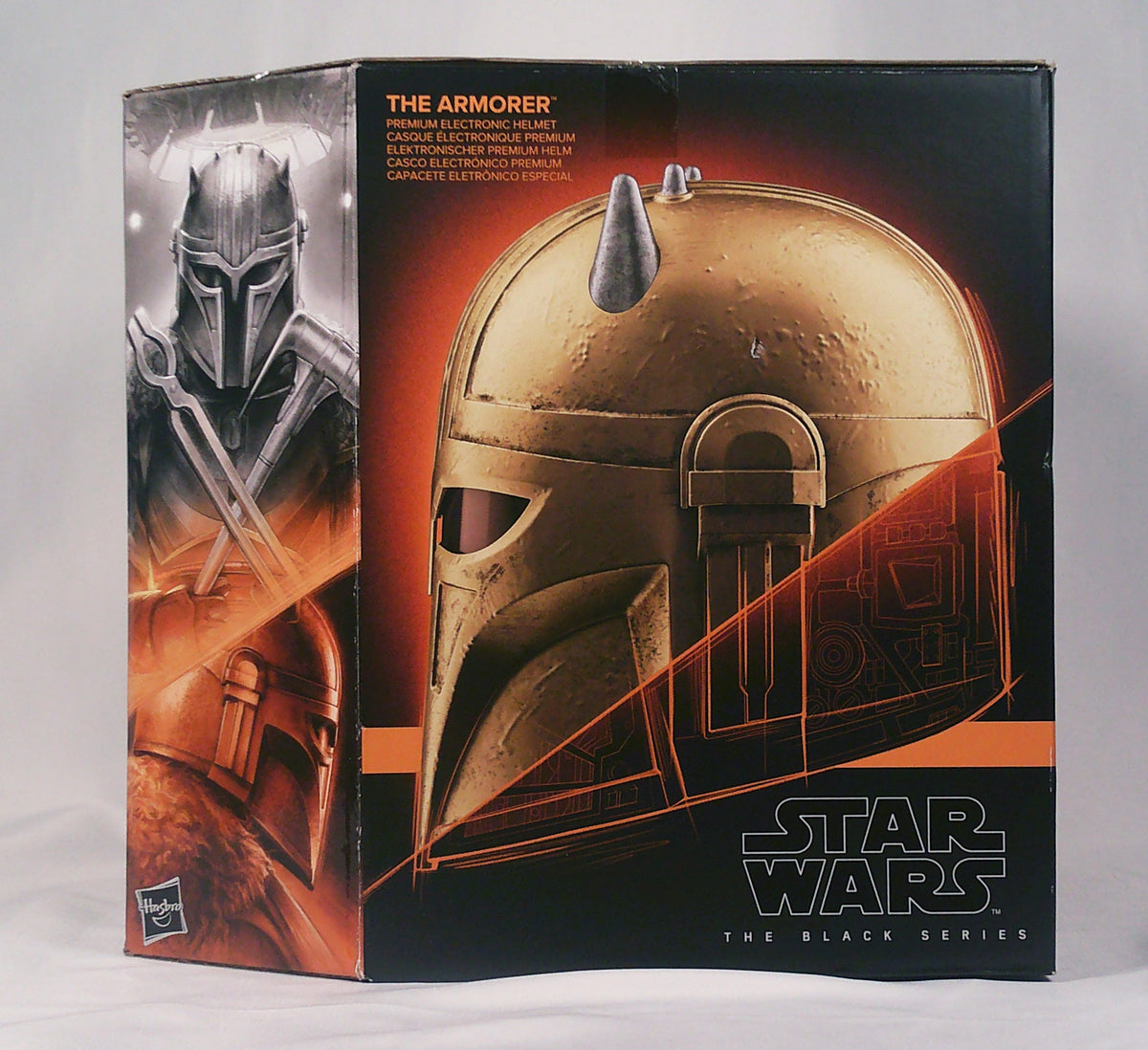 The Armorer premium electronic helmet box front