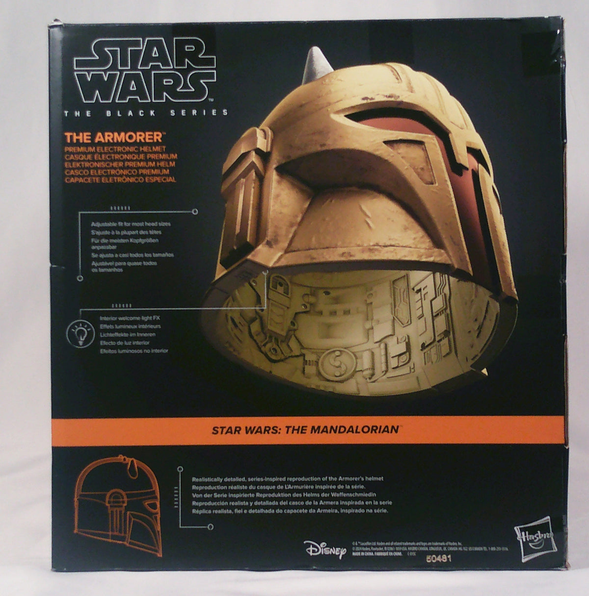 The Armorer helmet box back