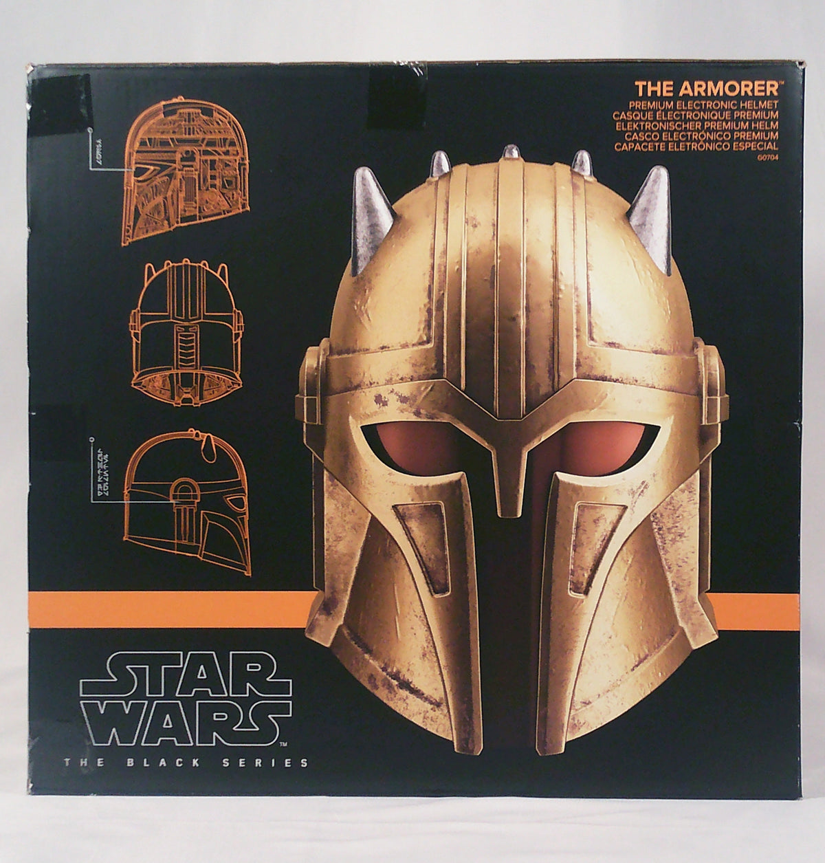 The Armorer helmet box side