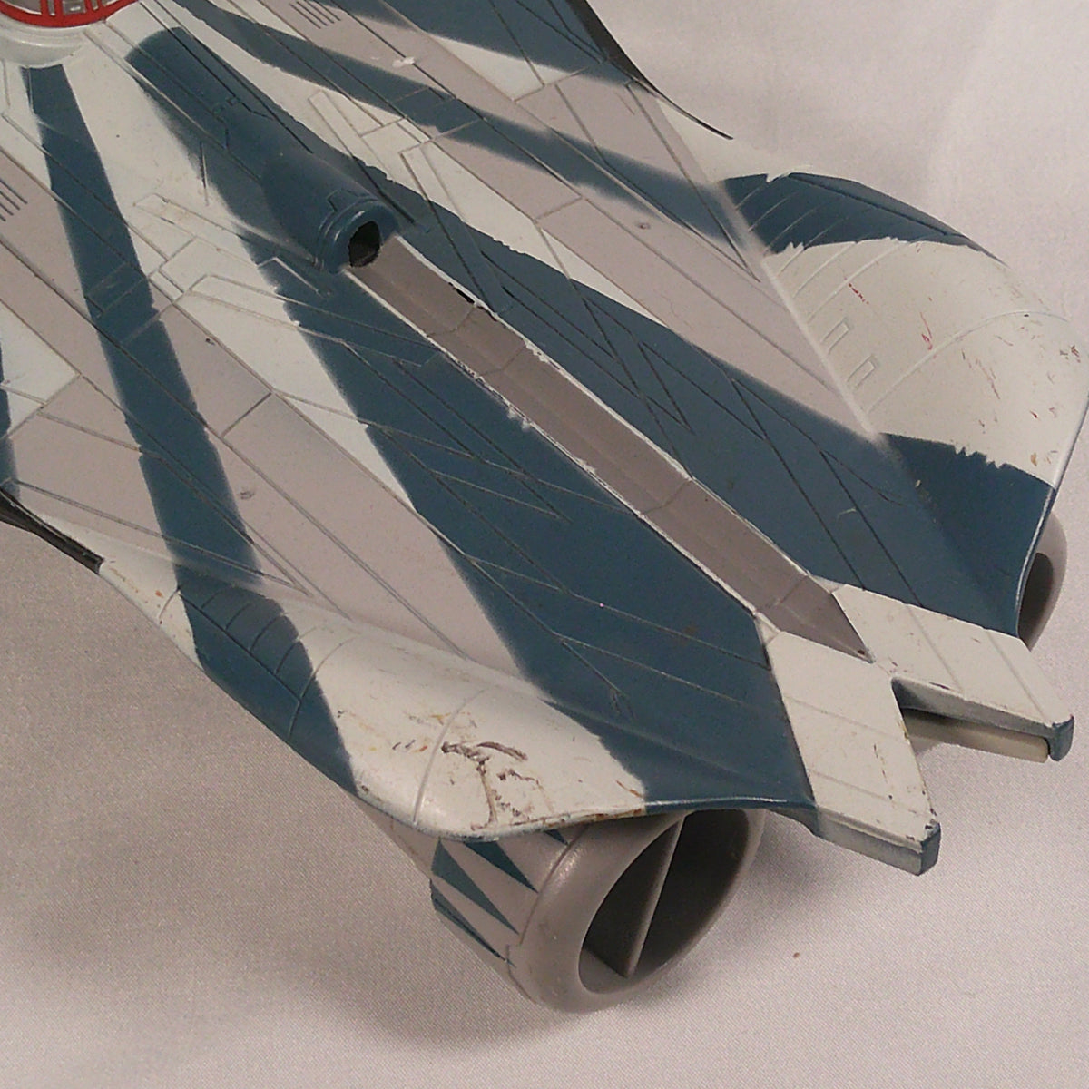 Clone Wars Anakin Jedi Starfighter, wing detail showing play wear