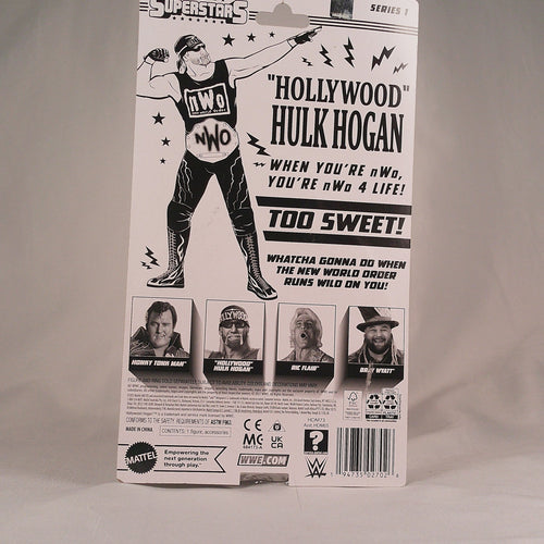 Hollywood Hulk Hogan WWE Superstars cardback