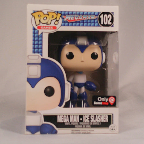 Funko Pop Mega Man Ice Slasher 102 GameStop exclusive in box