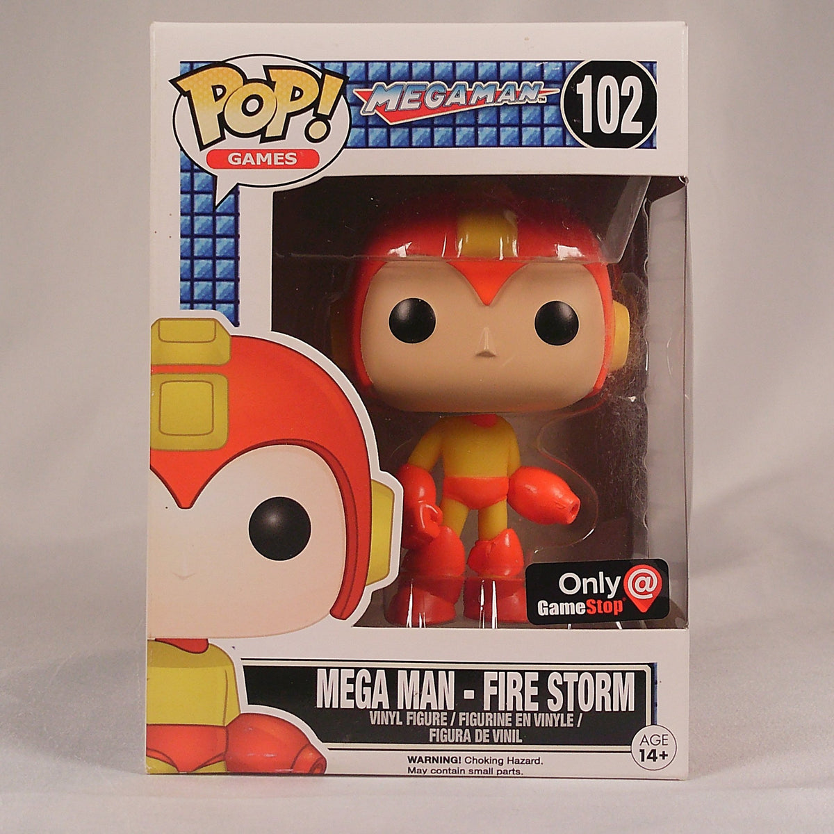 Funko Pop Mega Man Fire Storm 102 GameStop exclusive in box