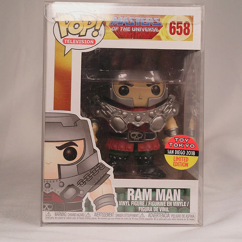 Funko Pop Ram Man 658 Toy Tokyo SDCC 2018 exclusive with sticker, in box