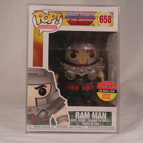 Ram Man Funko Pop box, second angle