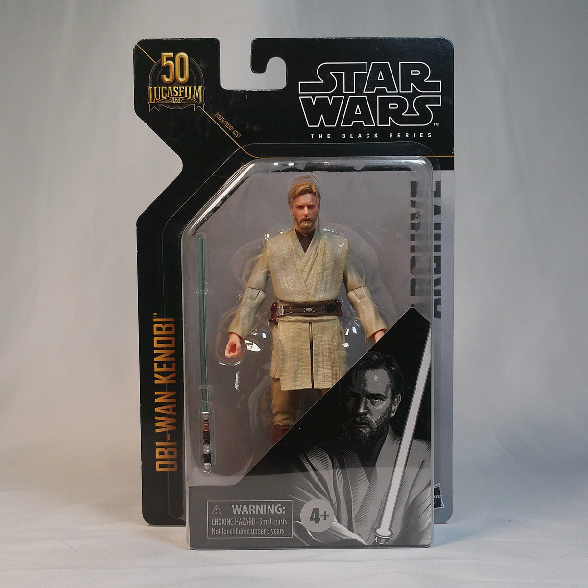 Obi-Wan Kenobi Black Series 50th Anniversary Kenner card, sealed