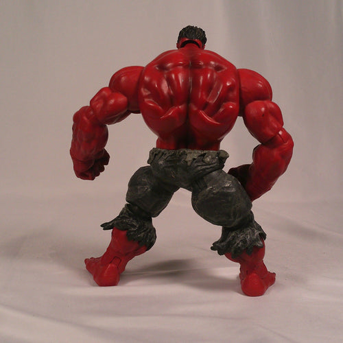 Red Hulk Marvel Legends Build-A-Figure, rear view