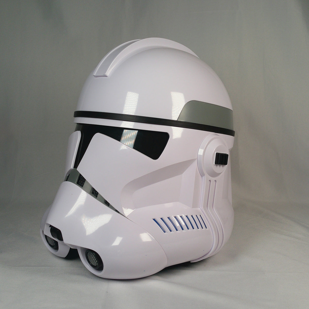 Phase II Clone Trooper helmet, three-quarter left