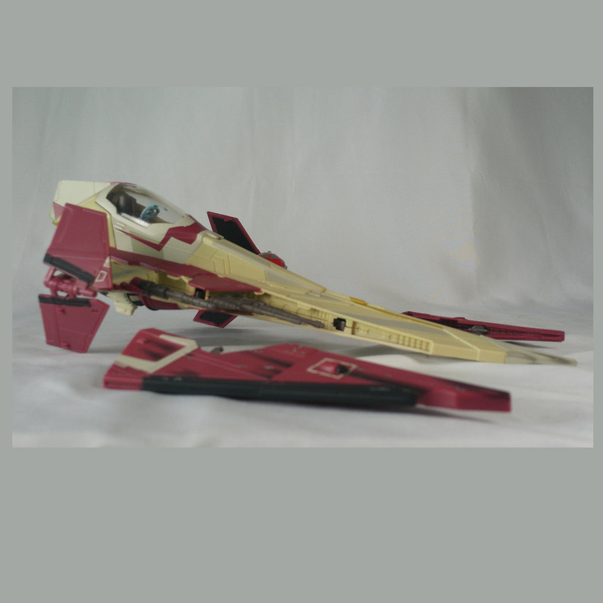 Obi-Wan Kenobi's Jedi Starfighter (Delta-7) - Star Wars Attack of the Clones, Hasbro 2002, Loose