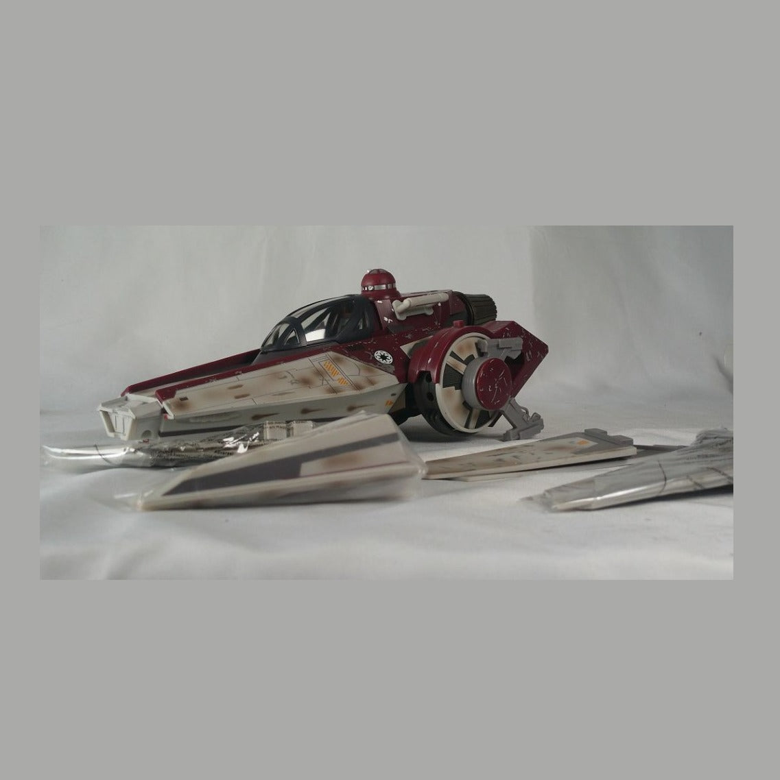 V-wing Starfighter (Alpha-3 Nimbus) - Star Wars Revenge of the Sith, Hasbro, Loose with Bagged Wings