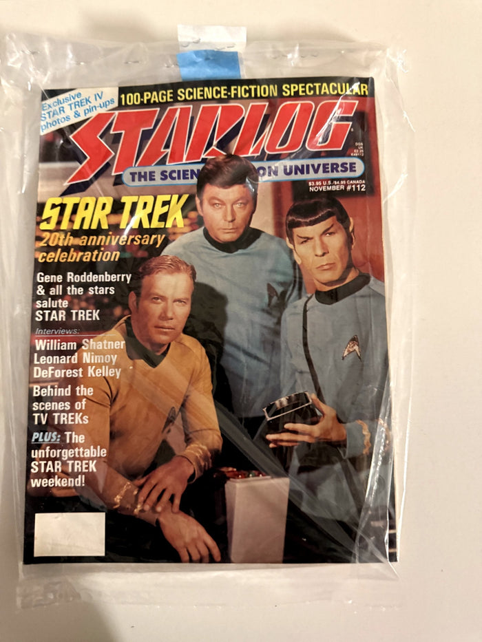 Starlog #112 — Star Trek 20th Anniversary Issue (1986, Sealed)