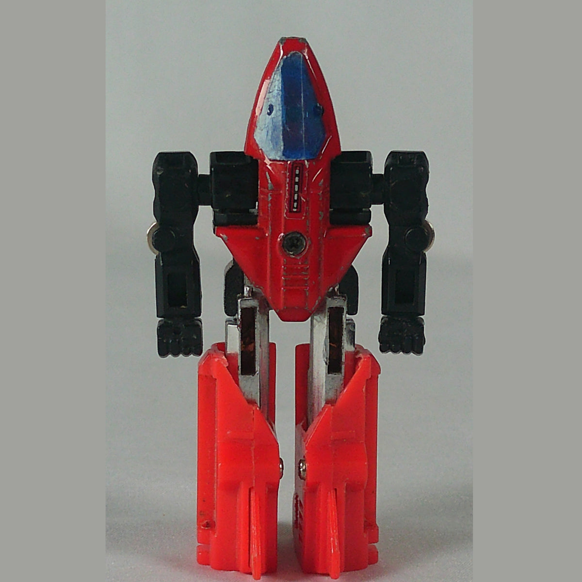 GoBots Red Jet Robot - Tonka / Bandai Die-Cast Transformer, Vintage Loose
