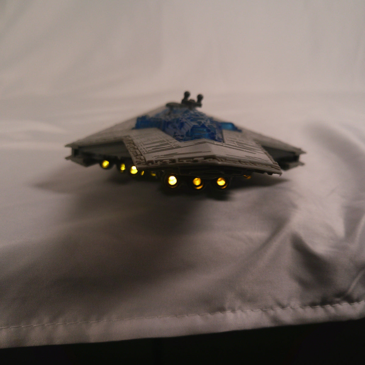 Super Star Destroyer Executor, rear view with engine lights lit