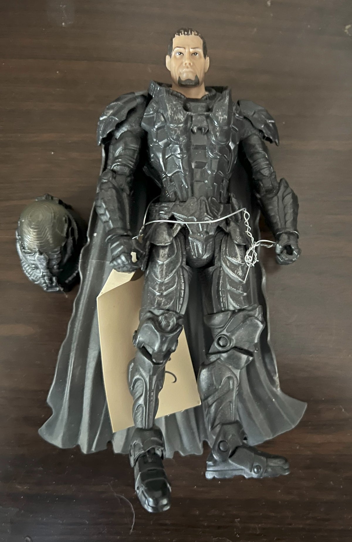 General Zod figure, view of armor and cape
