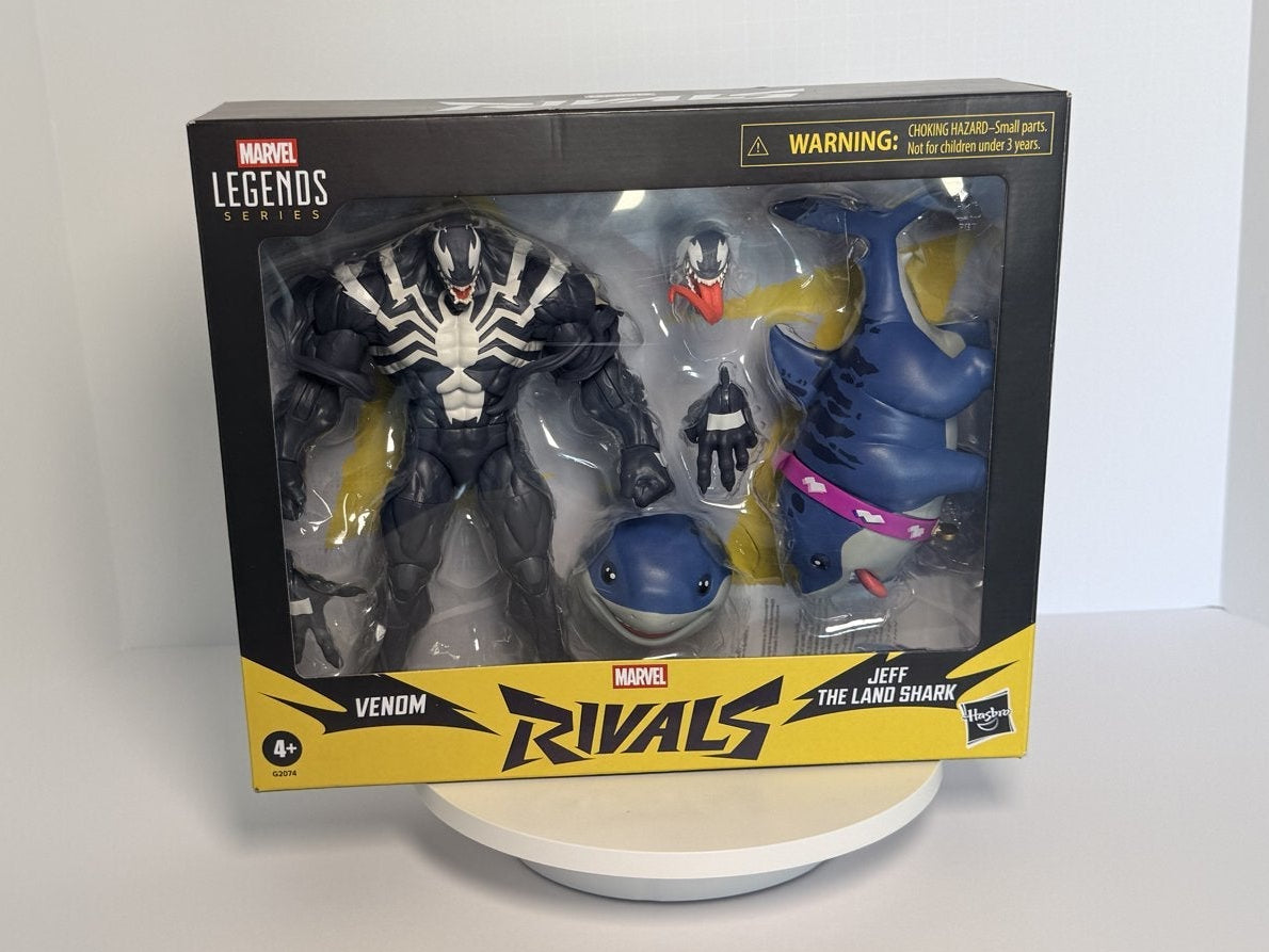 Marvel Legends Rivals Venom & Jeff the Land Shark 2-Pack — front of sealed box